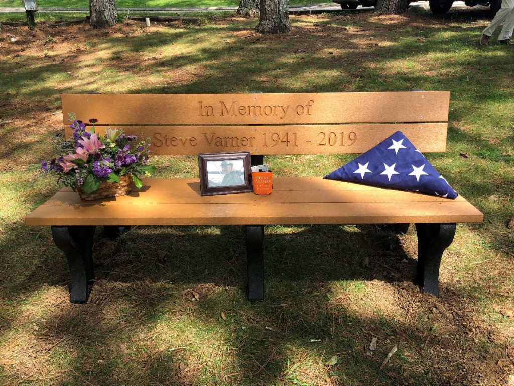 Custom Memorial Bench by American Recycled Plastic